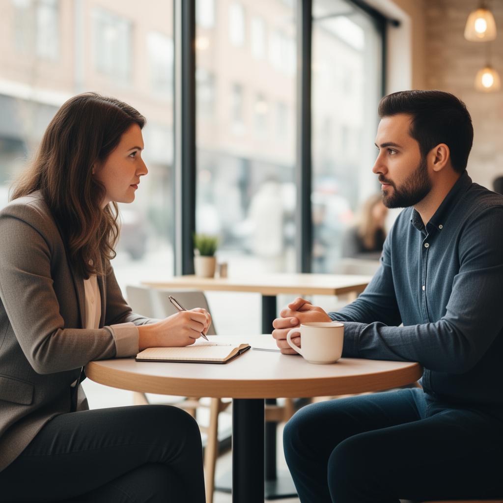 A mentoring session